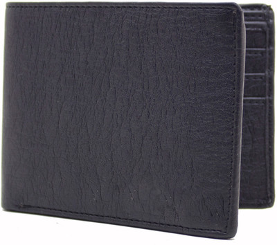 

MS Men Formal Black Artificial Leather Wallet(10 Card Slots)