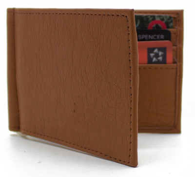 

MS Men Formal Brown Artificial Leather Wallet(6 Card Slots)