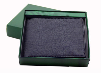 

MS Men Casual Black Artificial Leather Wallet(10 Card Slots)