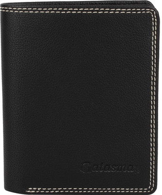 

Gatasmay Men Casual Black Genuine Leather Wallet(3 Card Slots)
