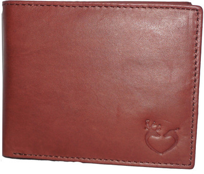 

APF COLLECTION Men Casual Brown Genuine Leather Wallet(9 Card Slots)