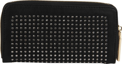 

Lino Perros Women Evening/Party Black Artificial Leather Wallet(8 Card Slots)