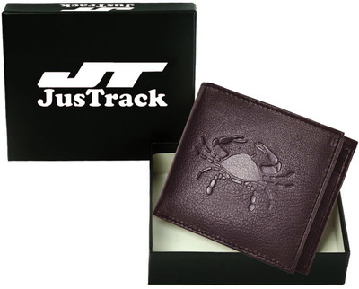 

JusTrack Men Casual Brown Genuine Leather Wallet(2 Card Slots)