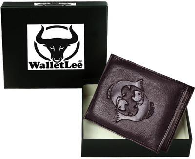 

WalletLee Men Casual Brown Genuine Leather Wallet(1 Card Slot)