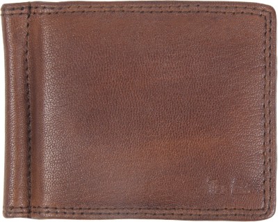 Tee Ess Men Casual Brown Genuine Leather Money Clip(6 Card Slots)