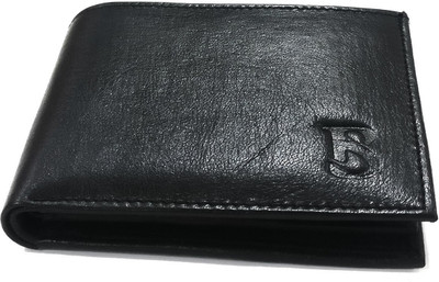 

BLISSATURN Men Casual Black Genuine Leather Wallet(3 Card Slots)