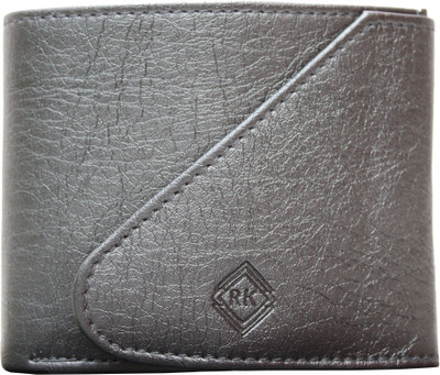 

RK ENTERPRISES Boys Casual Grey Artificial Leather Wallet(5 Card Slots), Black