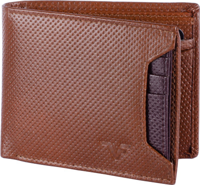 

Vener Fabica Men Casual Brown Genuine Leather Wallet(8 Card Slots), Tan