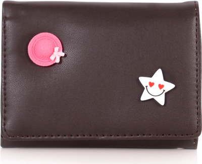 

b4bags Girls Brown Artificial Leather Wallet(6 Card Slots), Chocolate