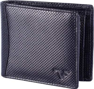 

Vener Fabica Men Black Genuine Leather Wallet(7 Card Slots)