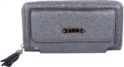 

ELLE Women Silver Artificial Leather Wallet(4 Card Slots)