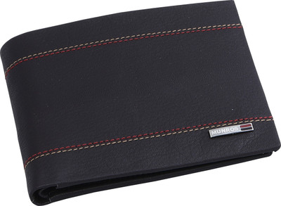 

MUNROS Men Casual Blue Genuine Leather Wallet(6 Card Slots), Black