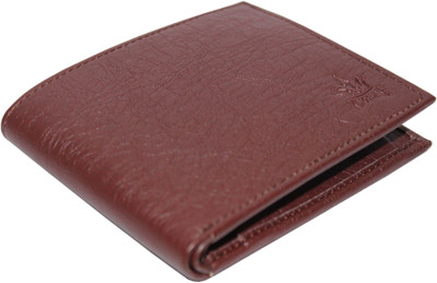 

KINGSMAN Men Casual Brown Genuine Leather Wallet(8 Card Slots)