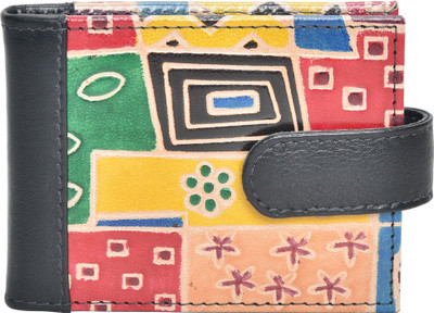 

FT Women Multicolor Genuine Leather Card Holder(16 Card Slots), Multi