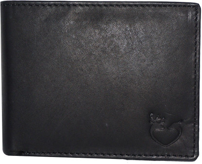 

APF COLLECTION Men Black Genuine Leather Wallet(9 Card Slots)