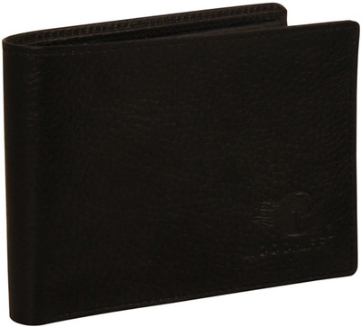

Moochief Men Formal Black Genuine Leather Wallet(5 Card Slots)