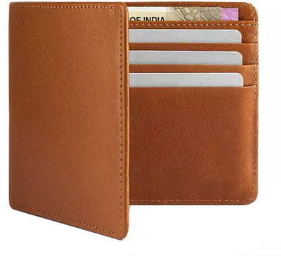 

Adam Zac Men Casual Tan Genuine Leather Wallet(6 Card Slots)