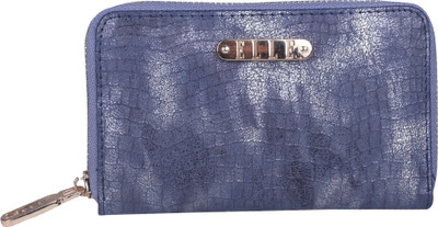 

ELLE Women Casual Blue Artificial Leather Wallet(8 Card Slots)