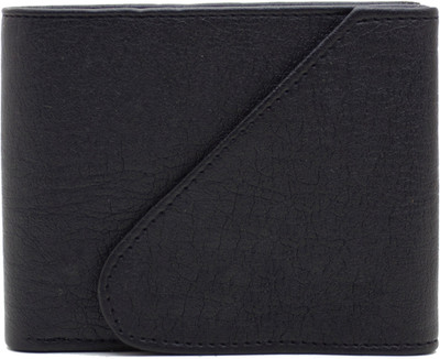 

MS Men Casual Black Artificial Leather Wallet(4 Card Slots)