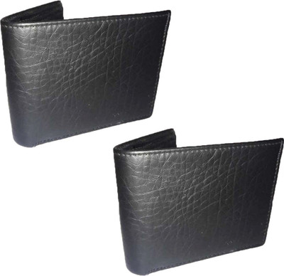 

Aoctane Men Casual Black Genuine Leather Wallet(5 Card Slots), Black 05