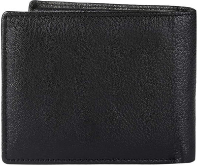 

Justrack Men Formal Black Genuine Leather Wallet(1 Card Slot)