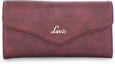 

Lavie Women Red Artificial Leather Wallet(12 Card Slots), Mt.wine