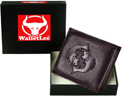 

WalletLee Men Casual Brown Genuine Leather Wallet(1 Card Slot)