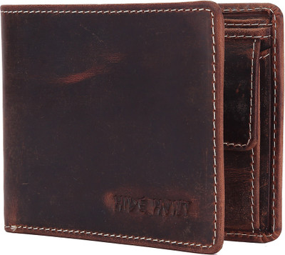 

Hide Hunt Men Casual Brown Genuine Leather Wallet(7 Card Slots)