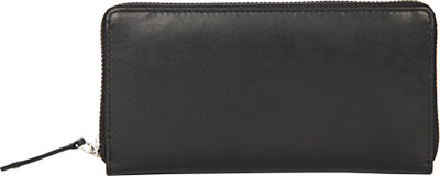 

Leather Zentrum Men Black Genuine Leather Wallet(11 Card Slots)