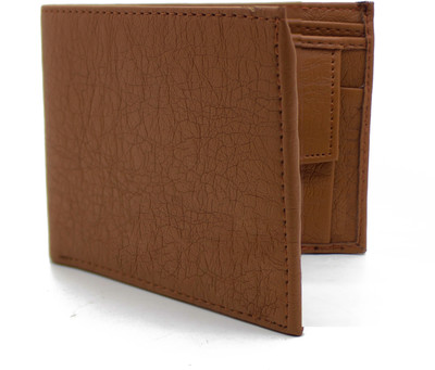 

Nietz Men Casual Brown Artificial Leather Wallet(4 Card Slots)