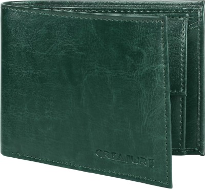 CREATURE Men Green Artificial Leather Wallet(3 Card Slots)