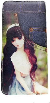 

landloper Girls Casual Multicolor Artificial Leather Wallet(4 Card Slots), Blue