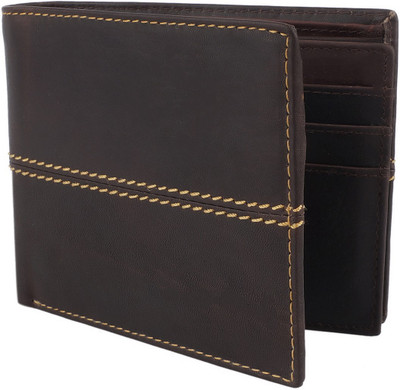 

Access Denied Men Formal Brown Genuine Leather Wallet(9 Card Slots)