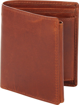

Leather Zentrum Men Casual Tan Genuine Leather Wallet(9 Card Slots)