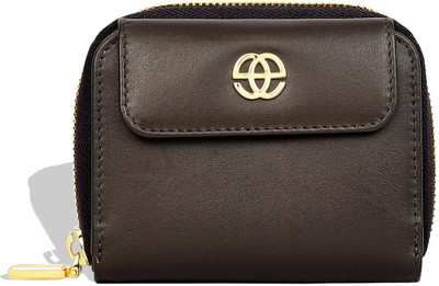 

Eske Women Beige Genuine Leather Wrist Wallet(4 Card Slots), Stone