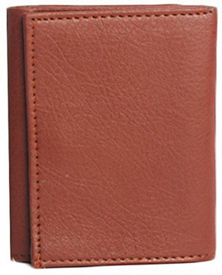 

FERRET Men Casual Tan Genuine Leather, Artificial Leather Wallet(5 Card Slots)