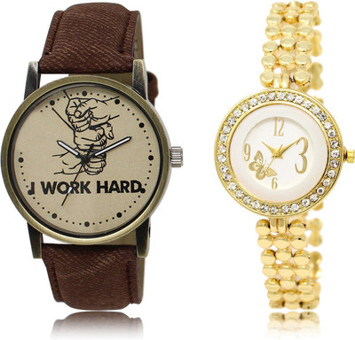 

The Shopoholic Best Combo Pack Brown And White Dial Analog Watch For Boys And Girls Watches Men Watch - For Men & Women