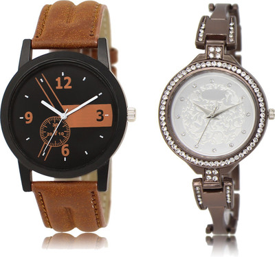

The Shopoholic Black And Brown And Silver Dial Analog Watch For Boys And Girls Fashion Watches For Womens Watch - For Men & Women