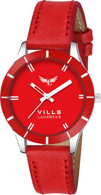 

Vills Laurrens VL-7019 Attractive Red Collection Watch - For Girls