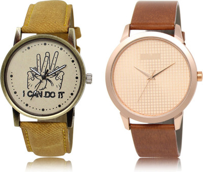

The Shopoholic Best Combo Pack Brown And Rose Gold Dial Analog Watch For Boys Men Stylish Watch - For Men