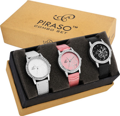 

piraso PW3-9112 FS-13 set of 3 combo watch Watch - For Women