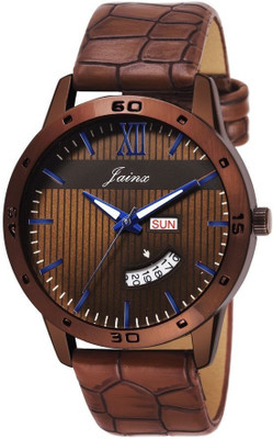 

JAINX JM287 Brown Dial Day And Date Analog Watch - For Men