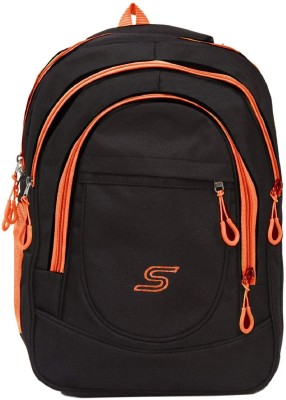 

SAHAL FASHION SGM_MBACKPACK_2 20 Laptop Backpack(Multicolor), Black orange