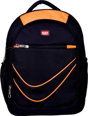 

Fast Fashion CASUAL BAG 25 L Backpack(Black), Neon orange