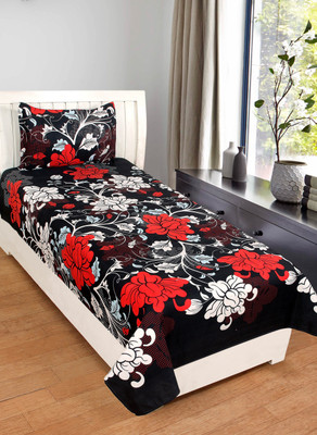 JEBY 100 TC Polycotton Single Printed Flat Bedsheet(Pack of 1, Multicolor)