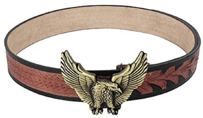 

SRI Men Brown Genuine Leather Belt