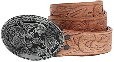 

SRI Men Brown Genuine Leather Belt