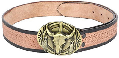 

SRI Men Brown Genuine Leather Belt