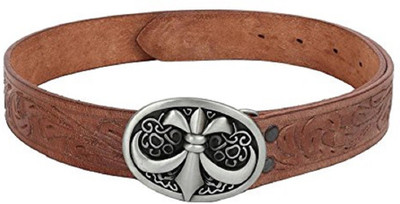 

SRI Men Brown Genuine Leather Belt