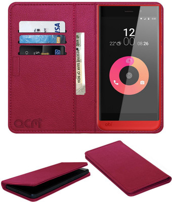 ACM Flip Cover for Obi Worldphone Sj1.5(Pink, Cases with Holder, Pack of: 1)